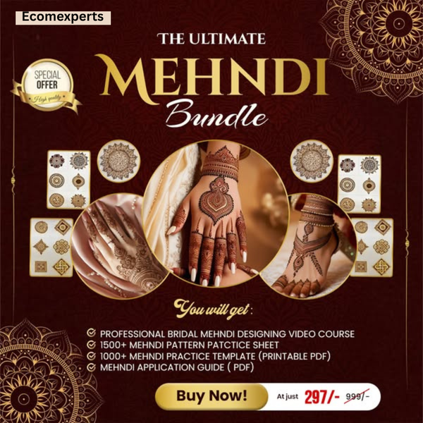 Professional Mehndi Designing Pack 2025