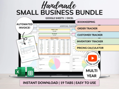 The Ultimate Handmade Business Bundle Spreadsheet